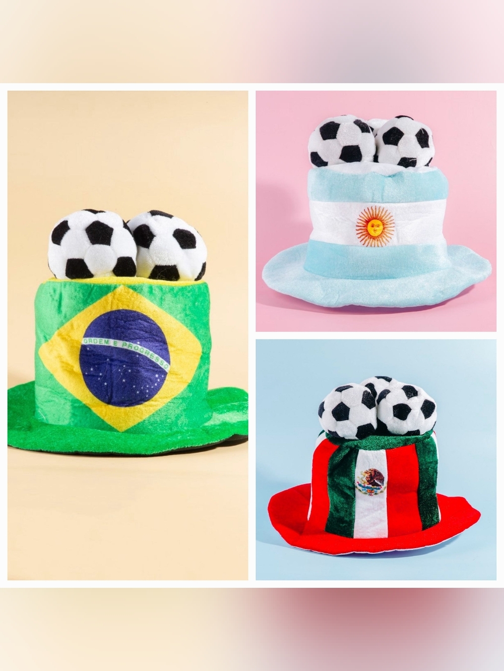 Country Soccer World Cup Hats